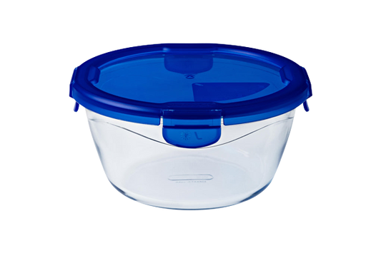 Cook&Go - Round glass storage container with waterproof lid