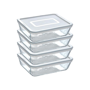 Storage box, food storage box, storage box with lid, pyrex, glass storage box, glass food storage box with lid, borosilicate glass