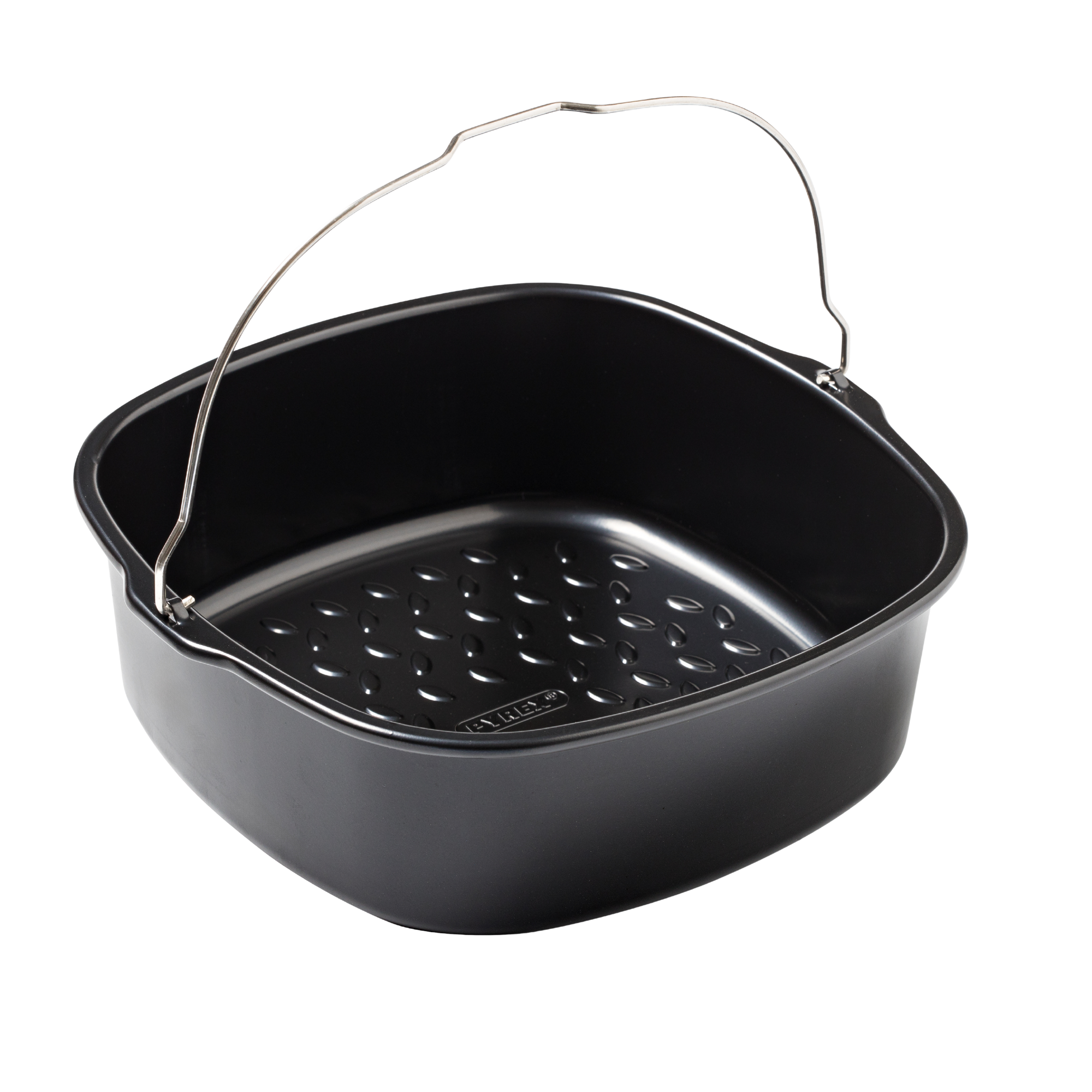 Square air fryer metal dish
