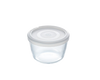 Round storage box, storage box with lid, round storage box with lid, air fryer dish, round glass dish, glass storage box