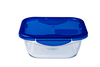 Square glass dish with waterproof lid - Cook & Go