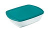 Cook & Store - Rectangular glass dish with lid compatible air fryer