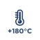 Maximum temperature: 180°C