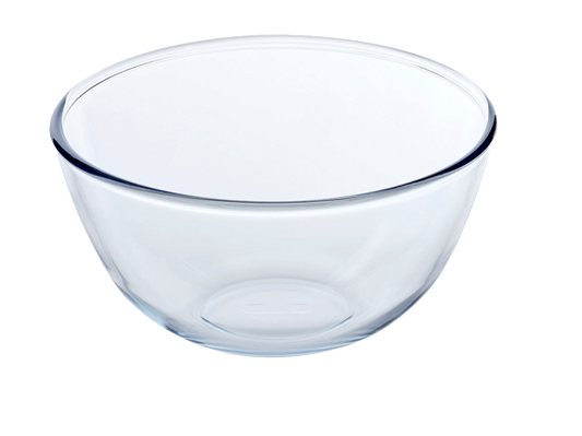 Glass mixing bowl