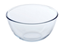bowl, glass bowl, glass mixing bowl, borosilicate glass, pyrex 