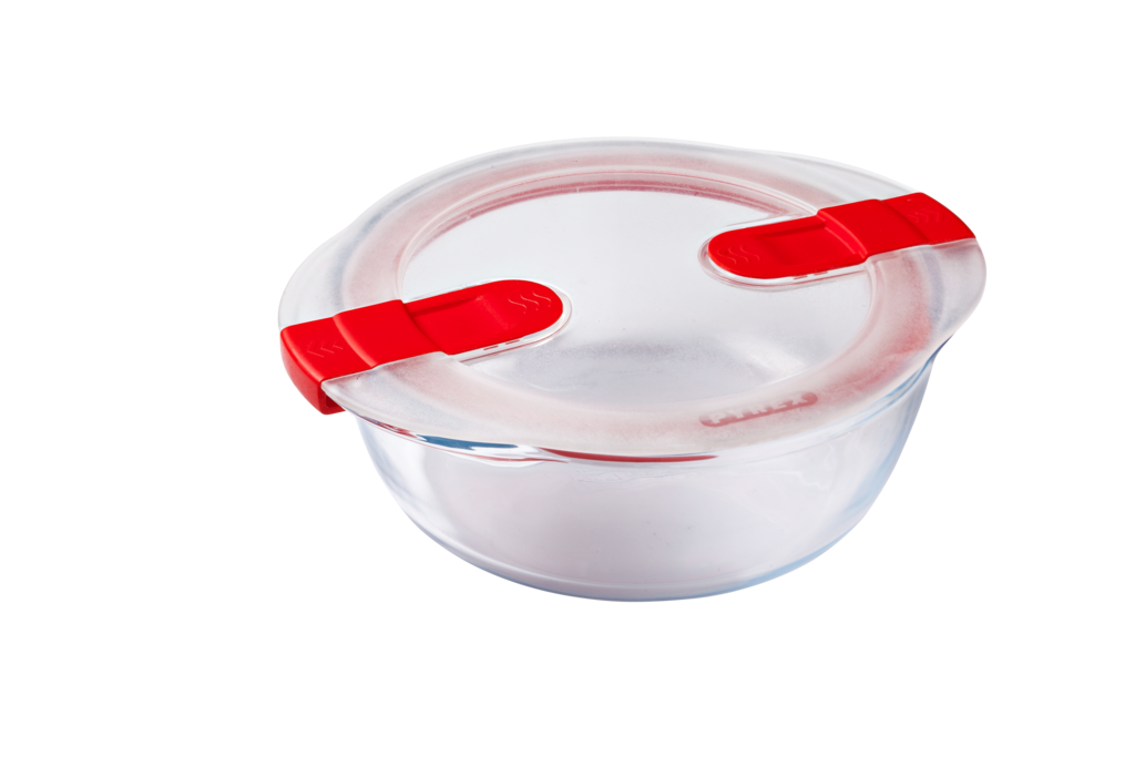 Round glass casserole dish - compatible air fryer
