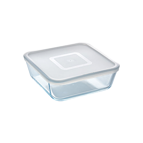 Storage box, food storage box, storage box with lid, pyrex, glass storage box, glass food storage box with lid, borosilicate glass
