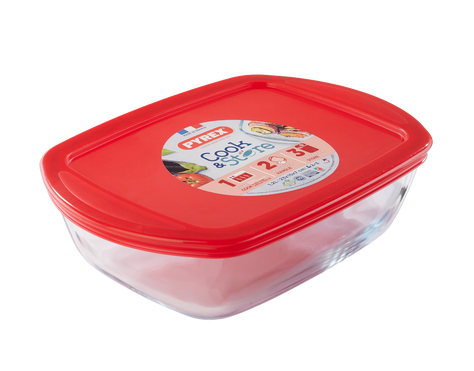 Cook&Store - Rectangular glass storage dish with lid