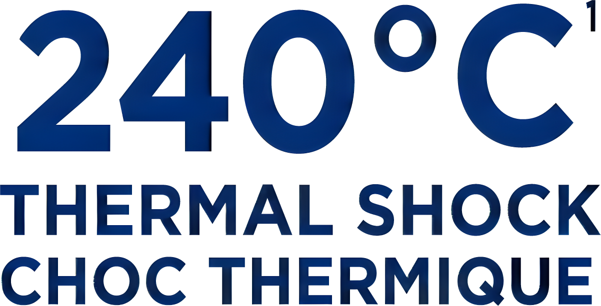 Strong thermal shock resistance