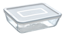 Storage box, food storage box, storage box with lid, pyrex, glass storage box, glass food storage box with lid