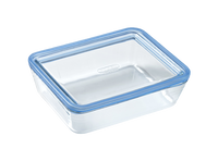 Zero Plastic - Storage rectangular dish with glass lid