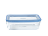 Zero Plastic - Set of 3 storage rectangular glass dish with glass lid 1.5L