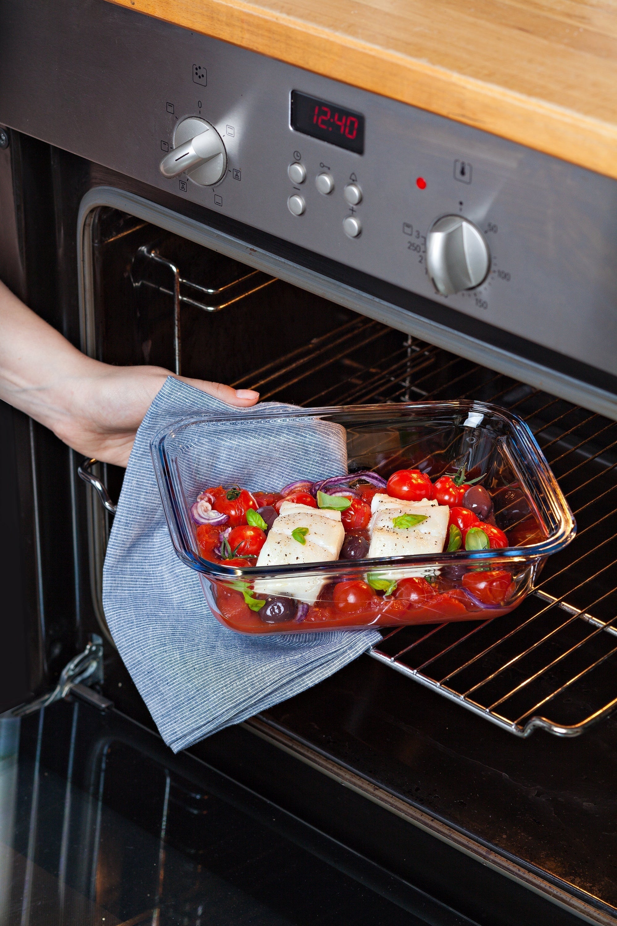 Cook & Go - Set of 3 Glass Lunch Boxes cm with airtight lid