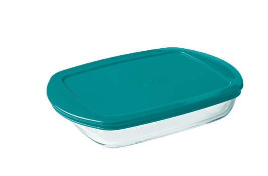 Cook & Store - Rectangular glass dish with lid