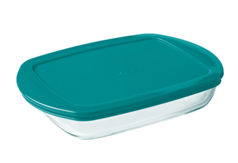 Cook & Store - Rectangular glass dish with lid