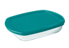 Cook & Store - Rectangular glass dish with lid compatible air fryer