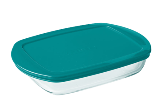 Cook & Store - Rectangular glass dish with lid compatible air fryer