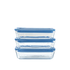 Glass storage box, storage box with lid,pyrex , borosilicate, glass lid, zero plastic