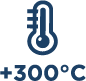 Maximum temperature: 300°C