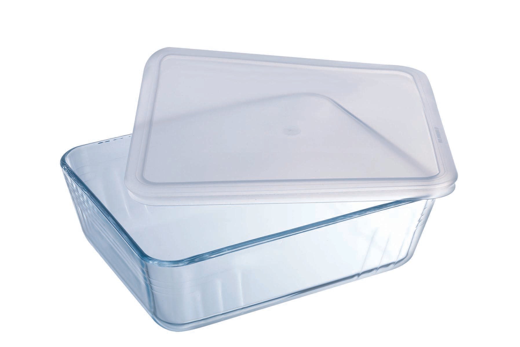 Cook&Freeze - Set of 4 rectangular glass storage dishes with lid