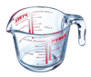 Glass measuring jug