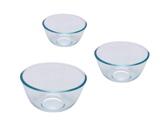 Set of 3  Classic Glass Bowl