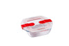 Cook&Heat - Lot de 5 boites de conservation en verre avec Lid à valves vapeur