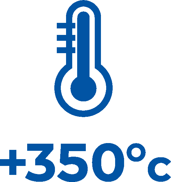 Maximum temperature: 350°C