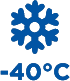 Minimum temperature: -40°C