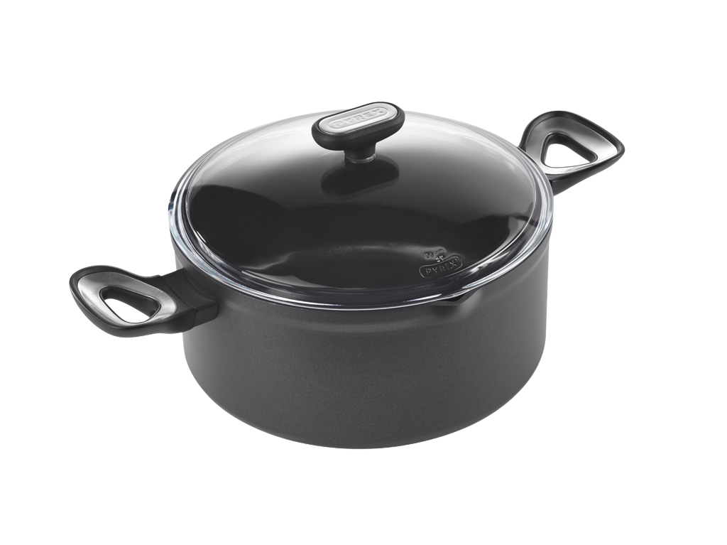 Origin+ Non-Stick Aluminium Induction Stewpot with lid
