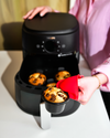 Set of 4 metal muffin tins for air fryers