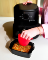 Metal loaf tin for air fryer with handle