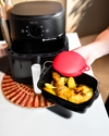 Metal loaf tin for air fryer with handle