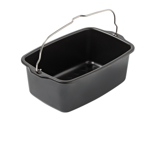 Metal loaf tin for air fryer with handle