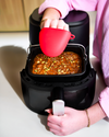 Metal loaf tin for air fryer with handle
