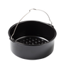 Round air fryer metal dish