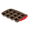 Metal Muffin & Cupcake tray with silicone handle - asimetriA
