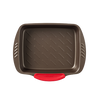 Rectangular metal oven dish with slicone handle - asimetriA