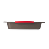 Rectangular metal oven dish with slicone handle - asimetriA