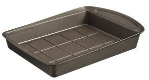 Metal brownie mould with easy grip 28 x 22 cm - asimetriA