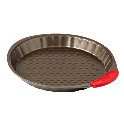 Metal tart tin with silicone grip - asimetriA