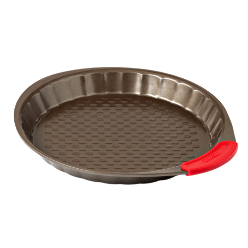 Metal tart tin with silicone grip - asimetriA