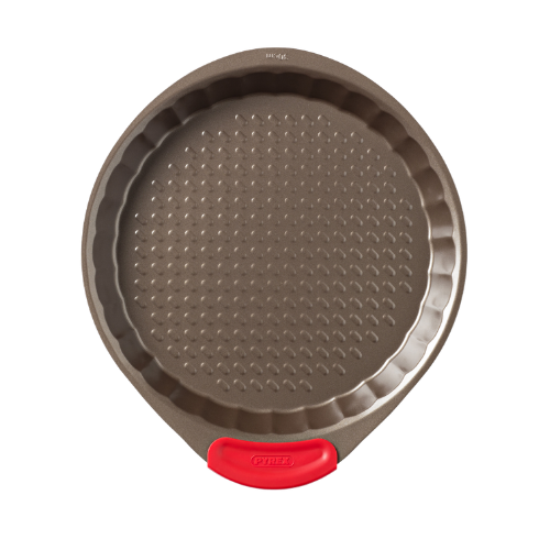 Metal tart tin with silicone grip - asimetriA