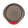 Metal pizza tray with silicone handle - asimetriA