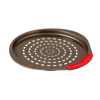 Metal pizza tray with silicone handle - asimetriA