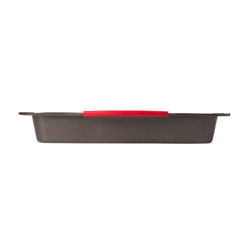 Rectangular metal oven dish with slicone handle - asimetriA