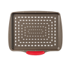 Metal pizza tray with silicone handle - asimetriA