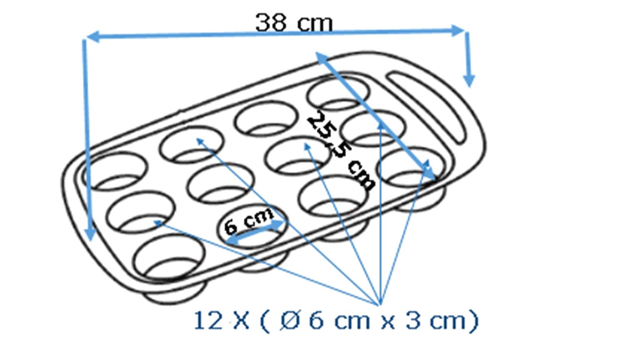 Metal Muffin & Cupcake tray - asimetriA -