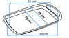 Metal baking tray with silicone handle - asimetriA
