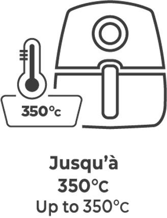 Maximum temperature: +350°C